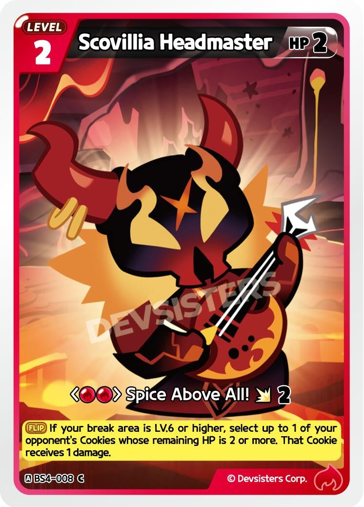 Image for Scovillia Headmaster (BS4-008) [Age of Heroes and Kingdoms] - CookieRun: Braverse TCG