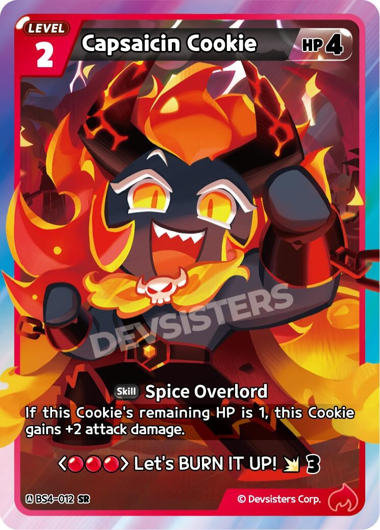 Image for Capsaicin Cookie (012) (BS4-012) [Age of Heroes and Kingdoms] - CookieRun: Braverse TCG