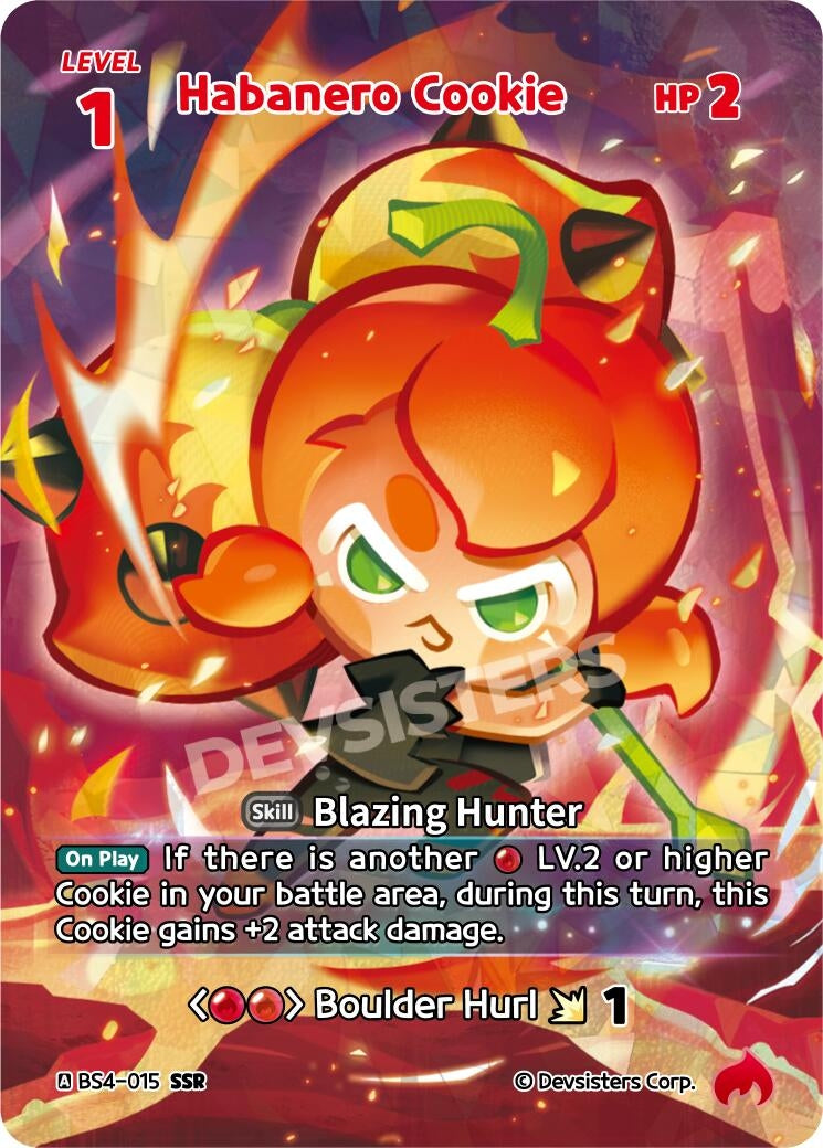 Image for Habanero Cookie (SSR) (BS4-015) [Age of Heroes and Kingdoms] - CookieRun: Braverse TCG