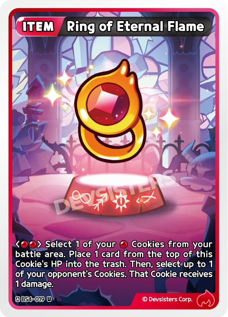 Image for Ring of Eternal Flame (BS4-019) [Age of Heroes and Kingdoms] - CookieRun: Braverse TCG
