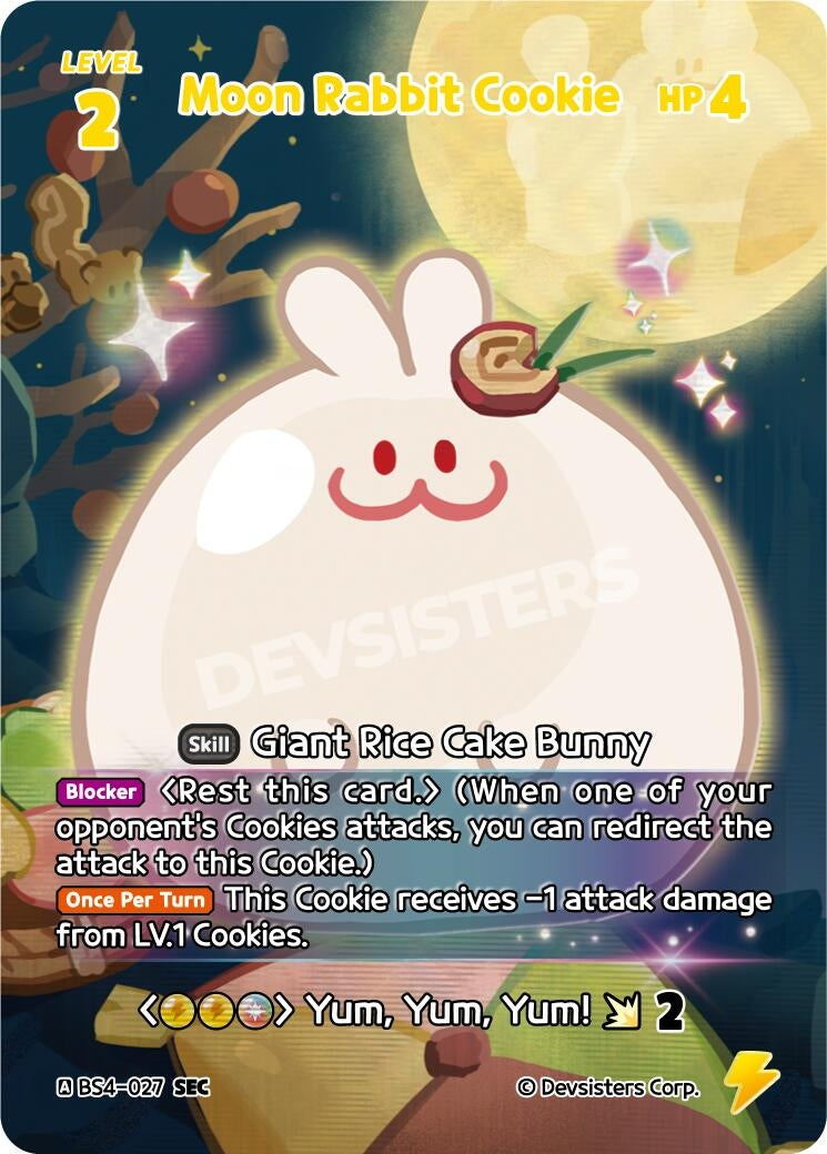 Image for Moon Rabbit Cookie (027) (SEC) (BS4-027) [Age of Heroes and Kingdoms] - CookieRun: Braverse TCG