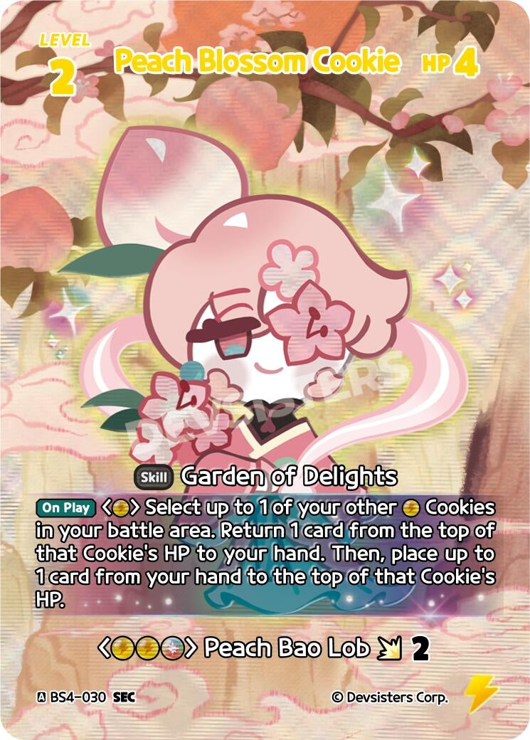 Image for Peach Blossom Cookie (SEC) (BS4-030) [Age of Heroes and Kingdoms] - CookieRun: Braverse TCG