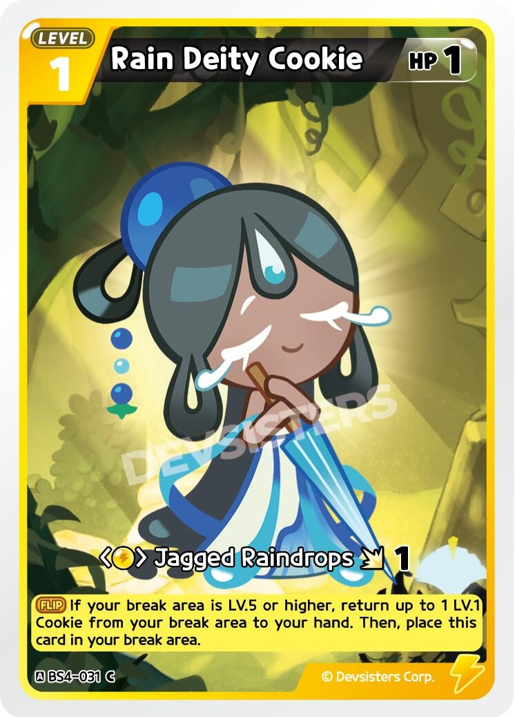 Image for Rain Deity Cookie (BS4-031) [Age of Heroes and Kingdoms] - CookieRun: Braverse TCG