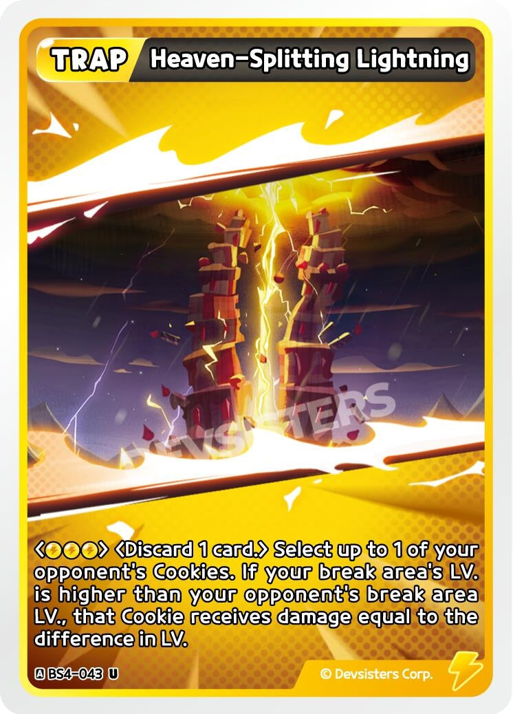 Image for Heaven-Splitting Lightning (BS4-043) [Age of Heroes and Kingdoms] - CookieRun: Braverse TCG