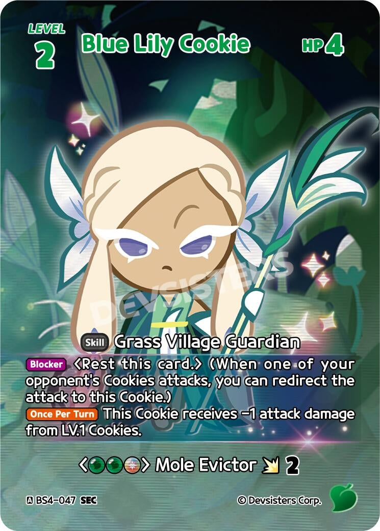 Image for Blue Lily Cookie (SEC) (BS4-047) [Age of Heroes and Kingdoms] - CookieRun: Braverse TCG