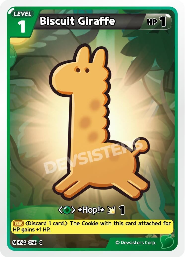 Image for Biscuit Giraffe (BS4-050) [Age of Heroes and Kingdoms] - CookieRun: Braverse TCG