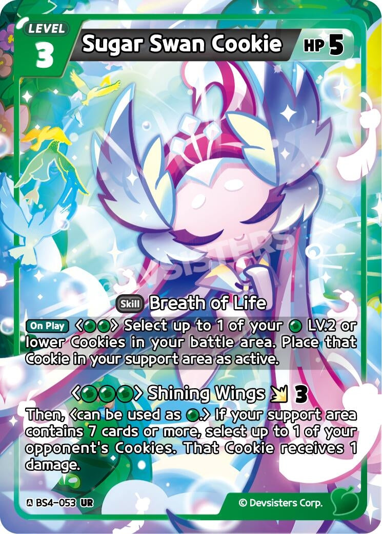 Image for Sugar Swan Cookie (BS4-053) [Age of Heroes and Kingdoms] - CookieRun: Braverse TCG