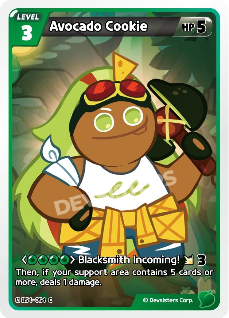 Image for Avocado Cookie (054) (BS4-054) [Age of Heroes and Kingdoms] - CookieRun: Braverse TCG