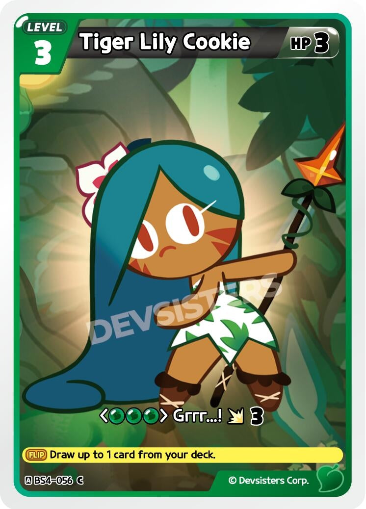 Image for Tiger Lily Cookie (056) (BS4-056) [Age of Heroes and Kingdoms] - CookieRun: Braverse TCG