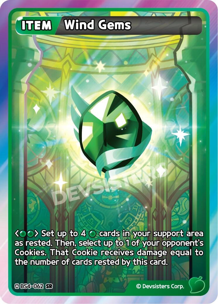 Image for Wind Gems (BS4-062) [Age of Heroes and Kingdoms] - CookieRun: Braverse TCG