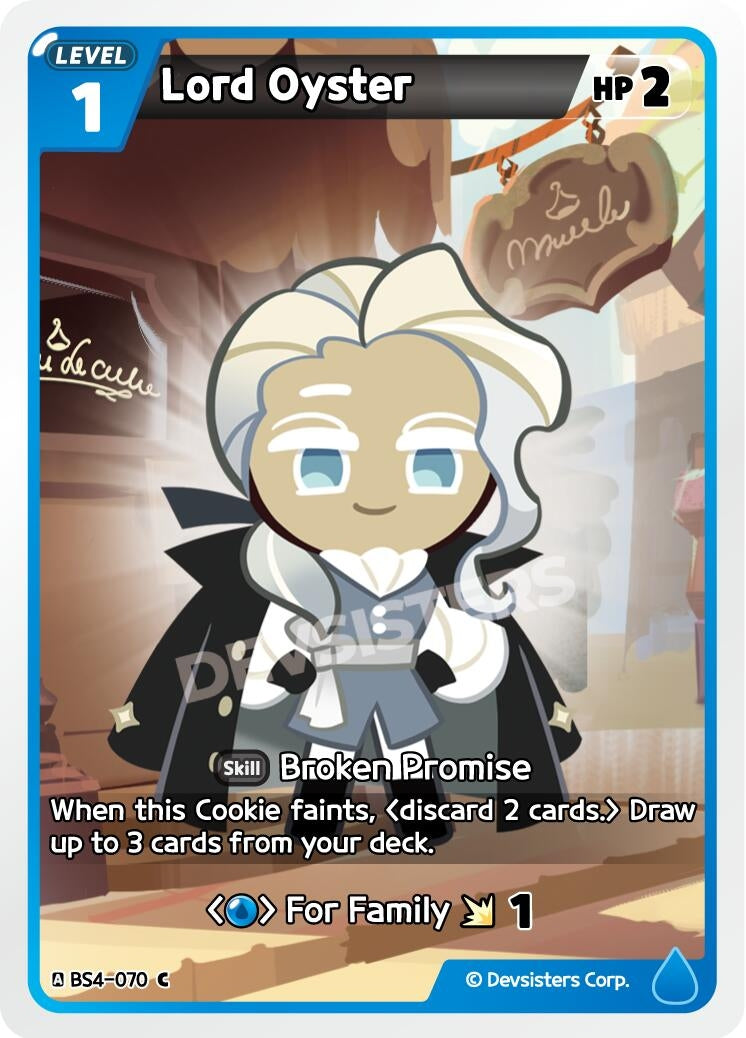 Image for Lord Oyster (BS4-070) [Age of Heroes and Kingdoms] - CookieRun: Braverse TCG