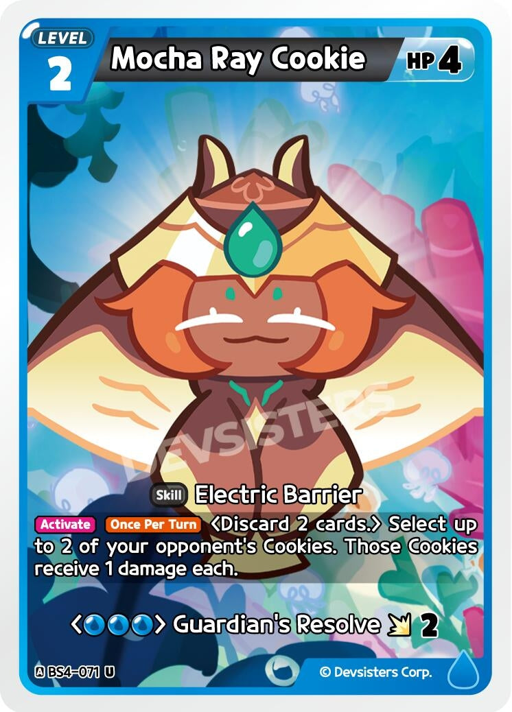 Image for Mocha Ray Cookie (BS4-071) [Age of Heroes and Kingdoms] - CookieRun: Braverse TCG