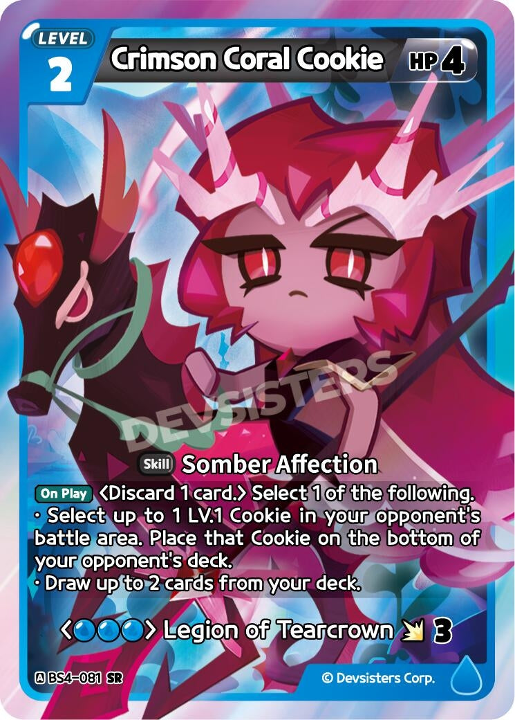 Image for Crimson Coral Cookie (BS4-081) [Age of Heroes and Kingdoms] - CookieRun: Braverse TCG