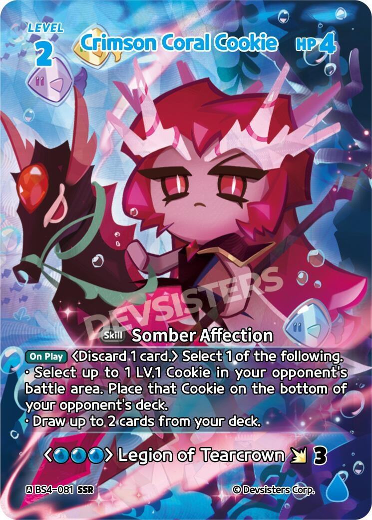 Image for Crimson Coral Cookie (SSR) (BS4-081) [Age of Heroes and Kingdoms] - CookieRun: Braverse TCG