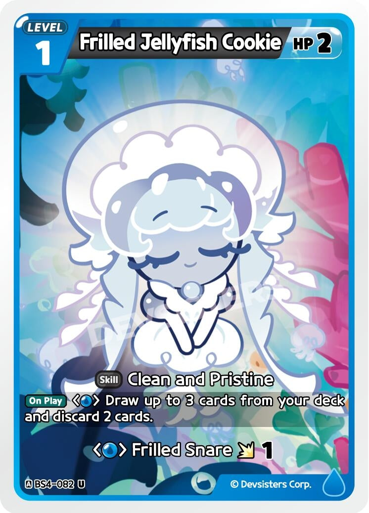 Image for Frilled Jellyfish Cookie (BS4-082) [Age of Heroes and Kingdoms] - CookieRun: Braverse TCG