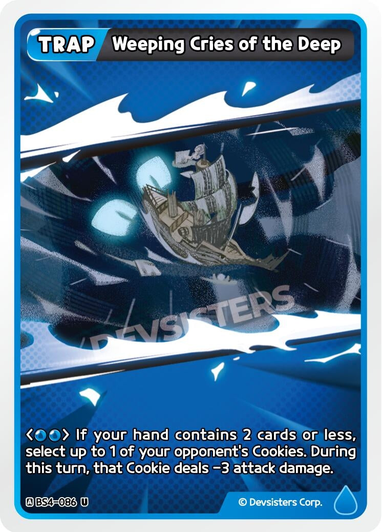 Image for Weeping Cries of the Deep (BS4-086) [Age of Heroes and Kingdoms] - CookieRun: Braverse TCG
