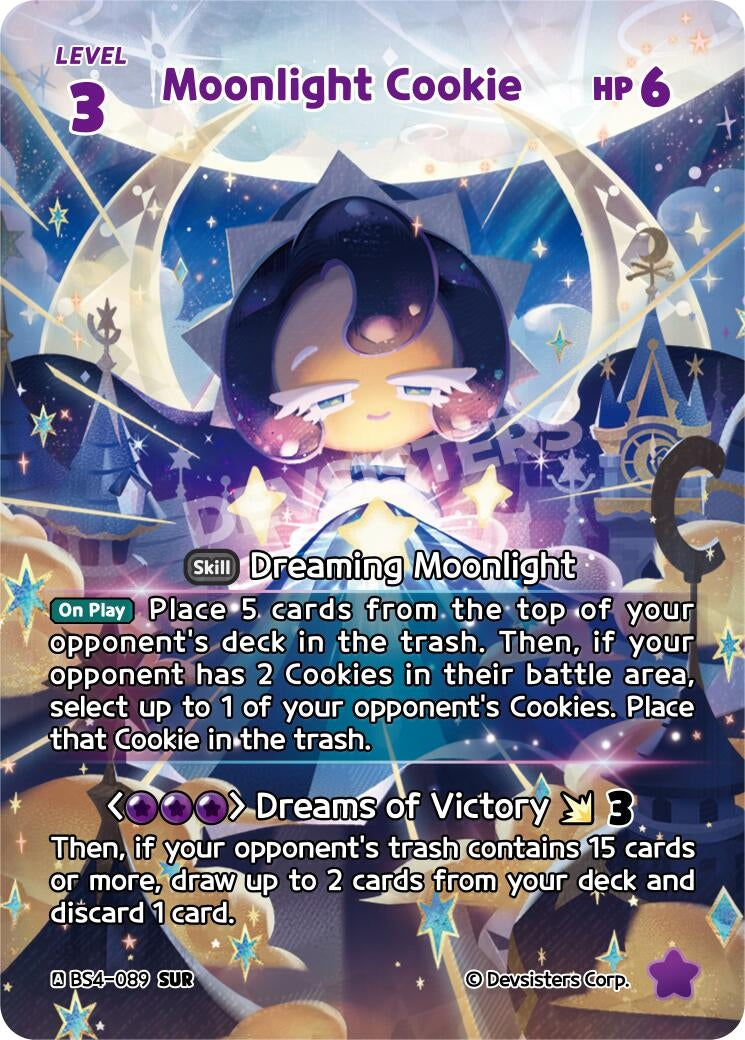 Image for Moonlight Cookie (SUR) (BS4-089) [Age of Heroes and Kingdoms] - CookieRun: Braverse TCG