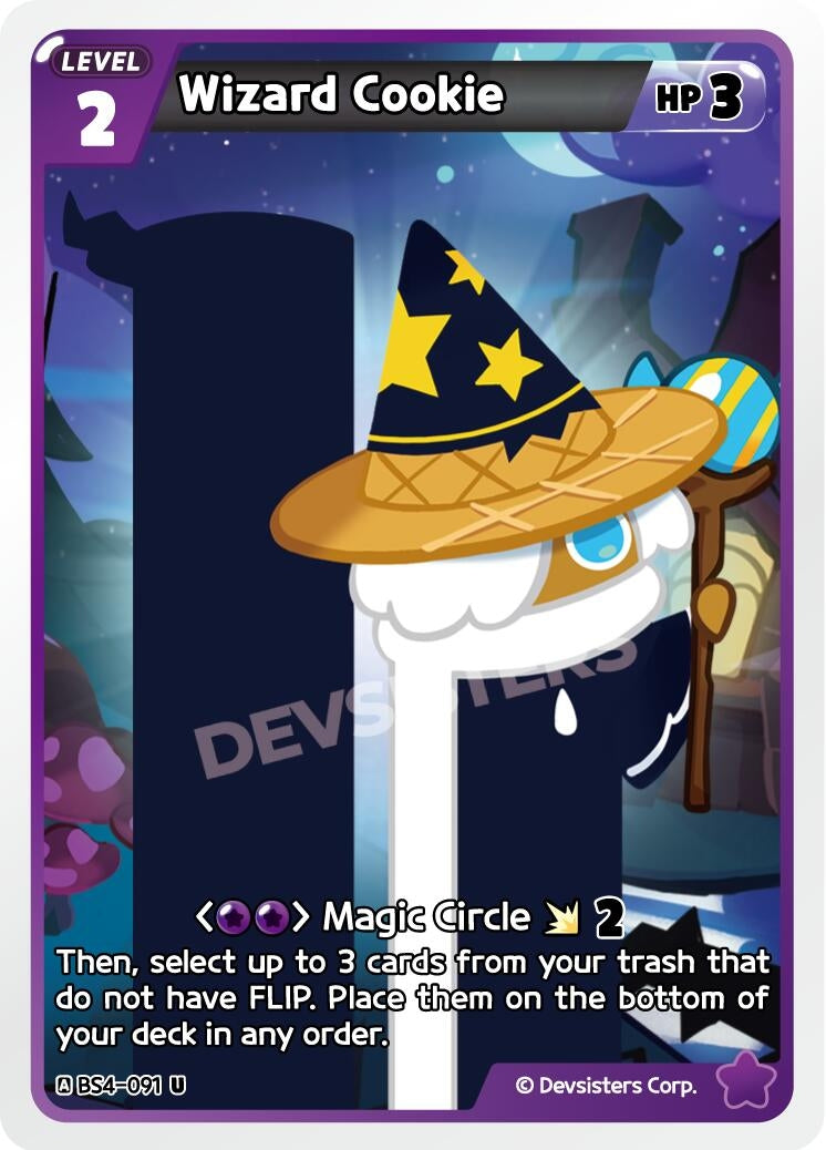 Image for Wizard Cookie (091) (BS4-091) [Age of Heroes and Kingdoms] - CookieRun: Braverse TCG