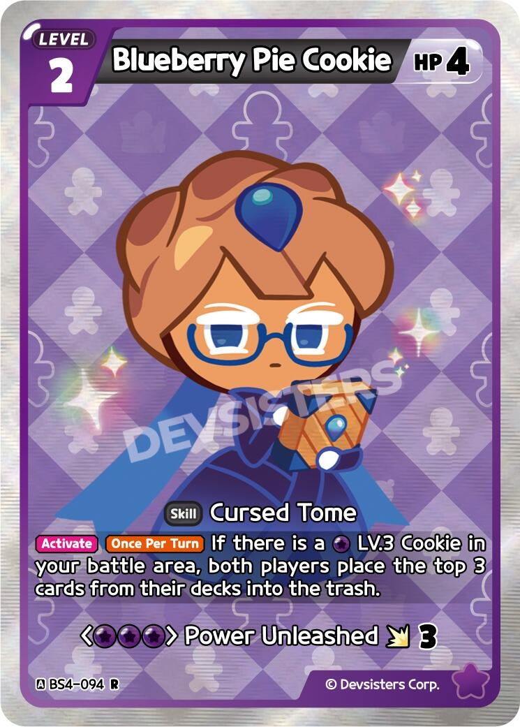 Image for Blueberry Pie Cookie (BS4-094) [Age of Heroes and Kingdoms] - CookieRun: Braverse TCG