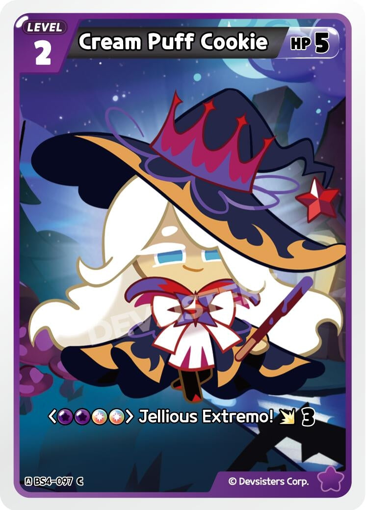 Image for Cream Puff Cookie (BS4-097) [Age of Heroes and Kingdoms] - CookieRun: Braverse TCG