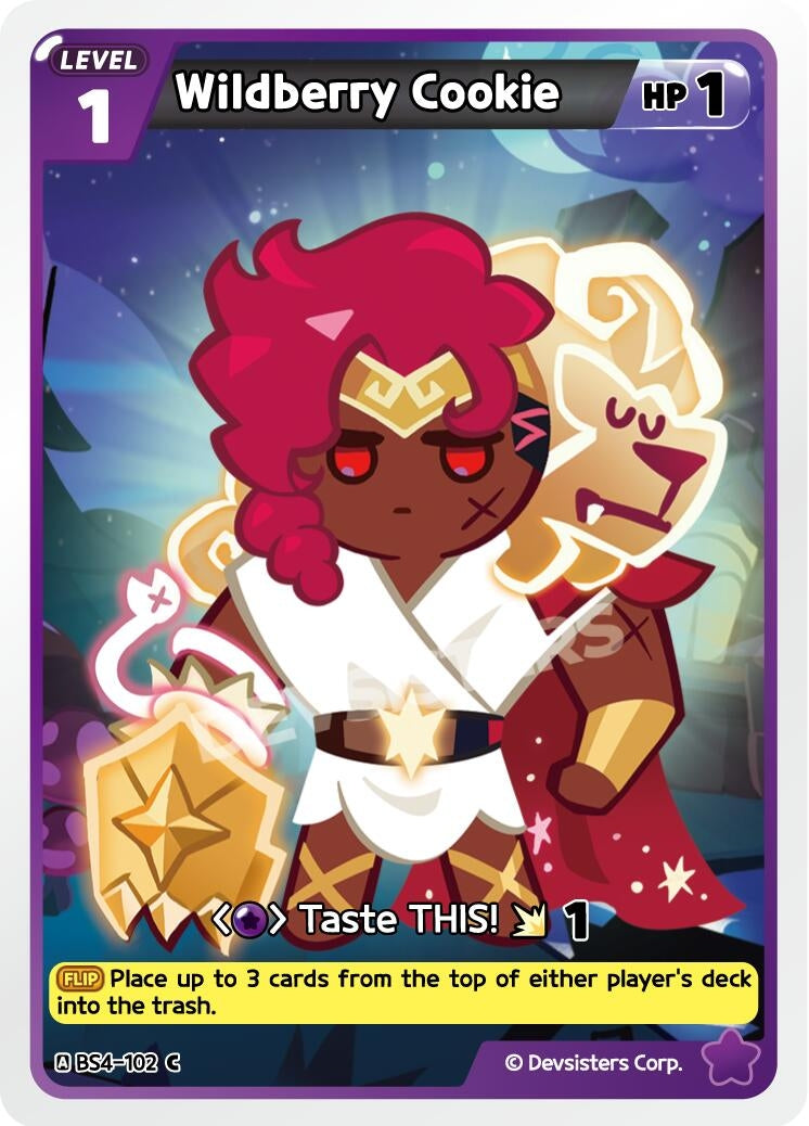 Image for Wildberry Cookie (102) (BS4-102) [Age of Heroes and Kingdoms] - CookieRun: Braverse TCG