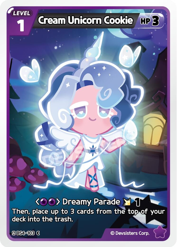 Image for Cream Unicorn Cookie (BS4-103) [Age of Heroes and Kingdoms] - CookieRun: Braverse TCG