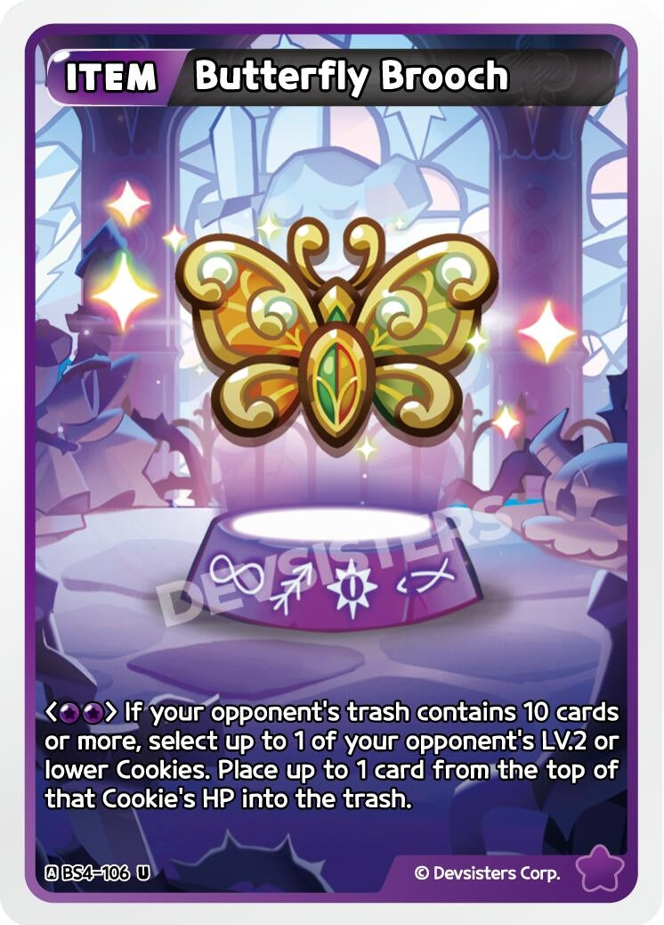 Image for Butterfly Brooch (BS4-106) [Age of Heroes and Kingdoms] - CookieRun: Braverse TCG