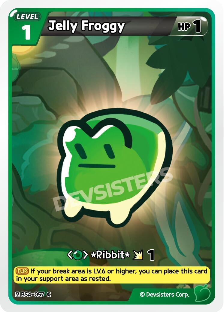 Image for Jelly Froggy (Ver. 2) (BS4-057) [Age of Heroes and Kingdoms] - CookieRun: Braverse TCG
