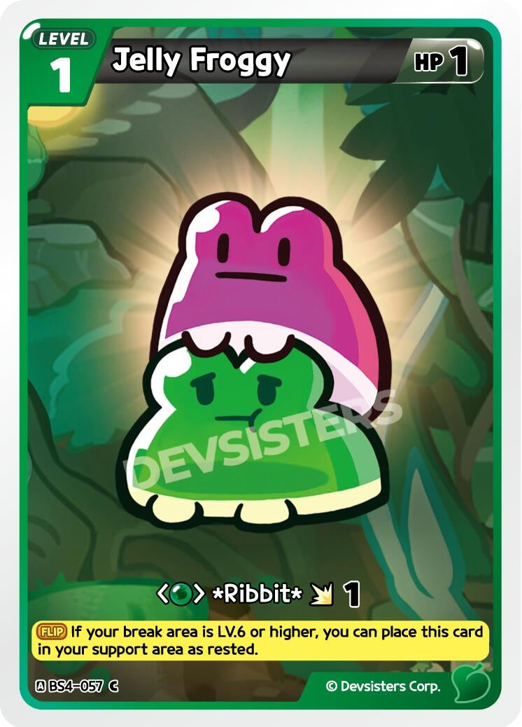 Image for Jelly Froggy (Ver. 3) (BS4-057) [Age of Heroes and Kingdoms] - CookieRun: Braverse TCG