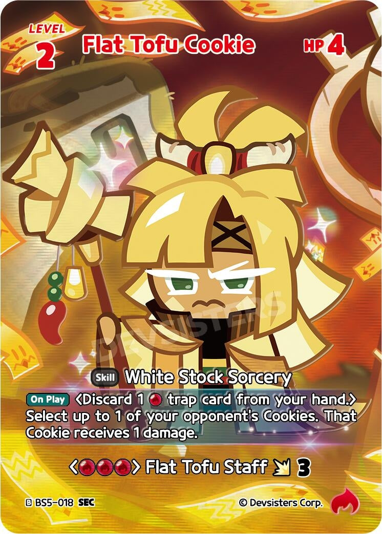 Image for Flat Tofu Cookie (SEC) (BS5-018) [Arena of Glory] - CookieRun: Braverse TCG