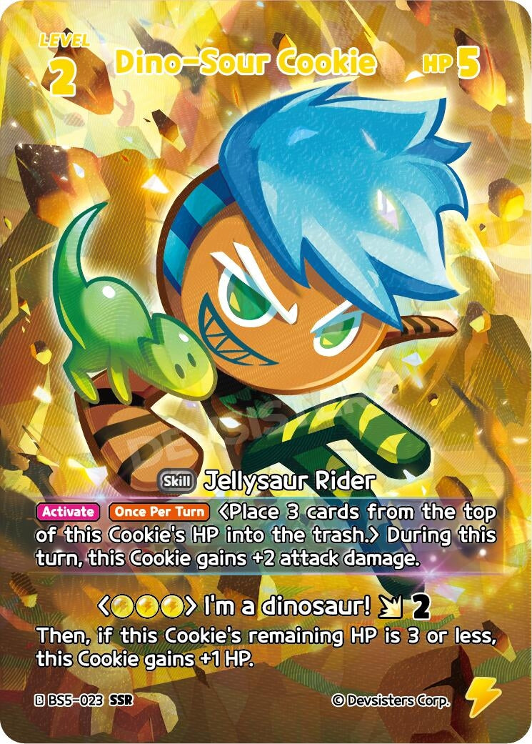 Image for Dino-Sour Cookie (SSR) (BS5-023) [Arena of Glory] - CookieRun: Braverse TCG