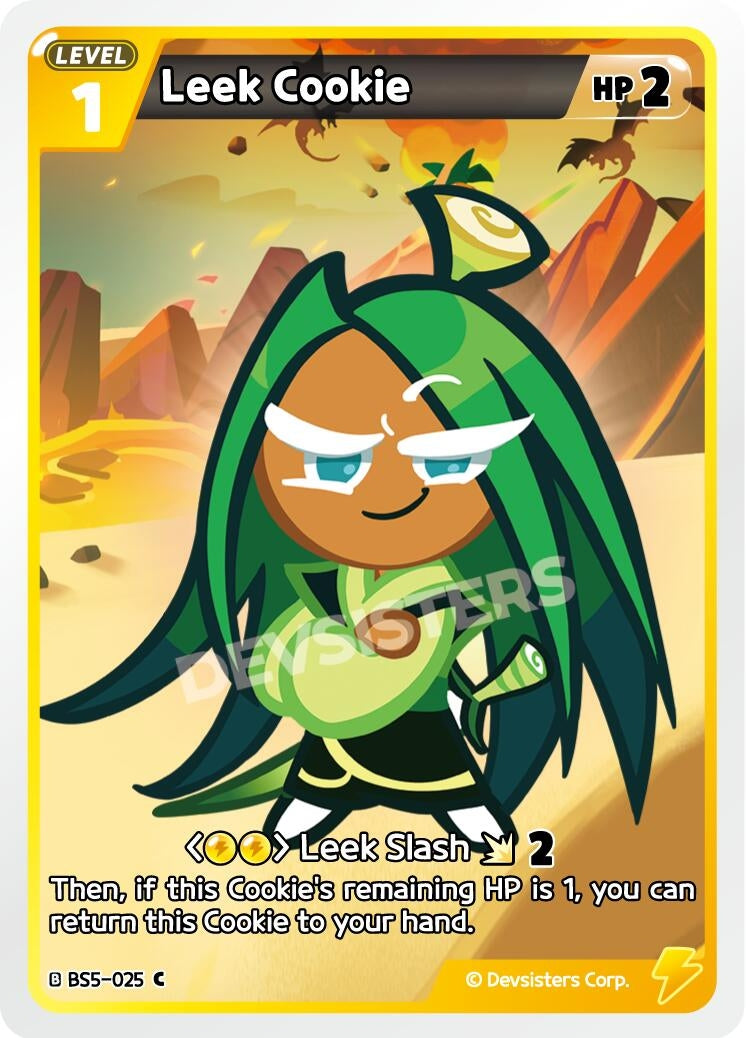 Image for Leek Cookie (025) (BS5-025) [Arena of Glory] - CookieRun: Braverse TCG