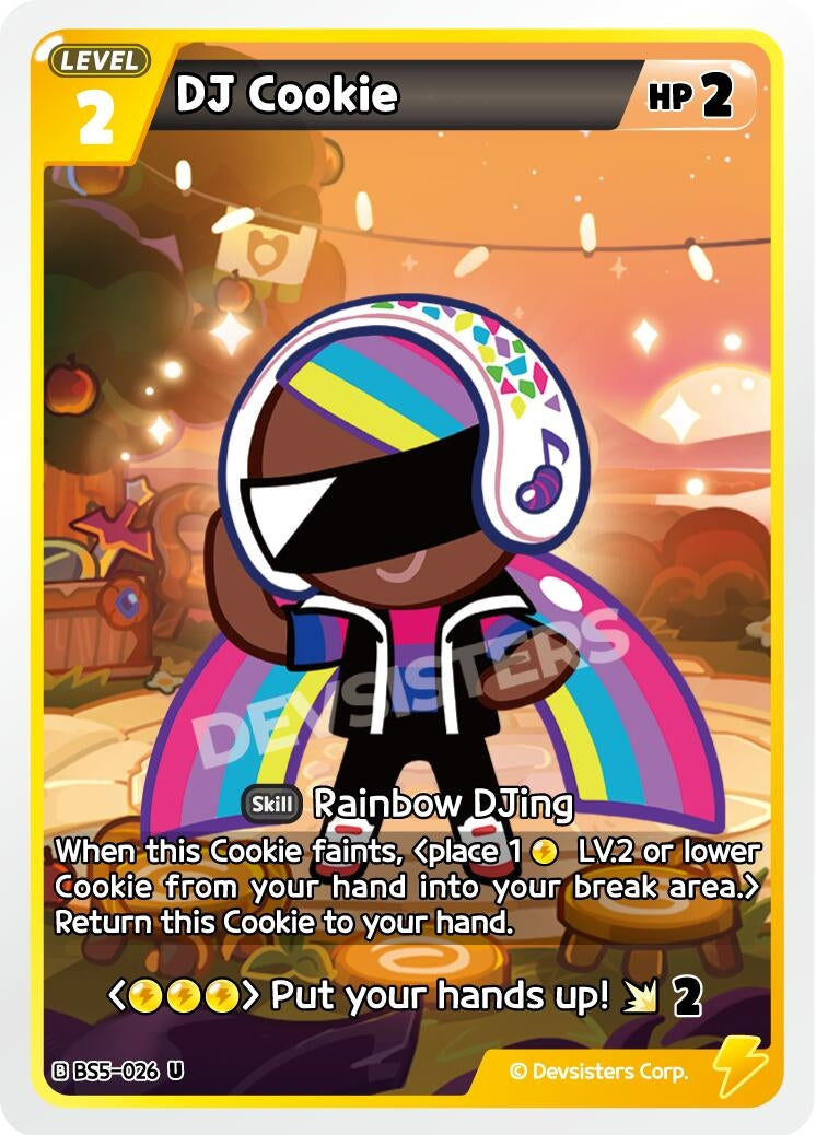 Image for DJ Cookie (BS5-026) [Arena of Glory] - CookieRun: Braverse TCG