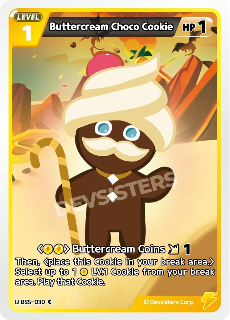 Image for Buttercream Choco Cookie (030) (BS5-030) [Arena of Glory] - CookieRun: Braverse TCG