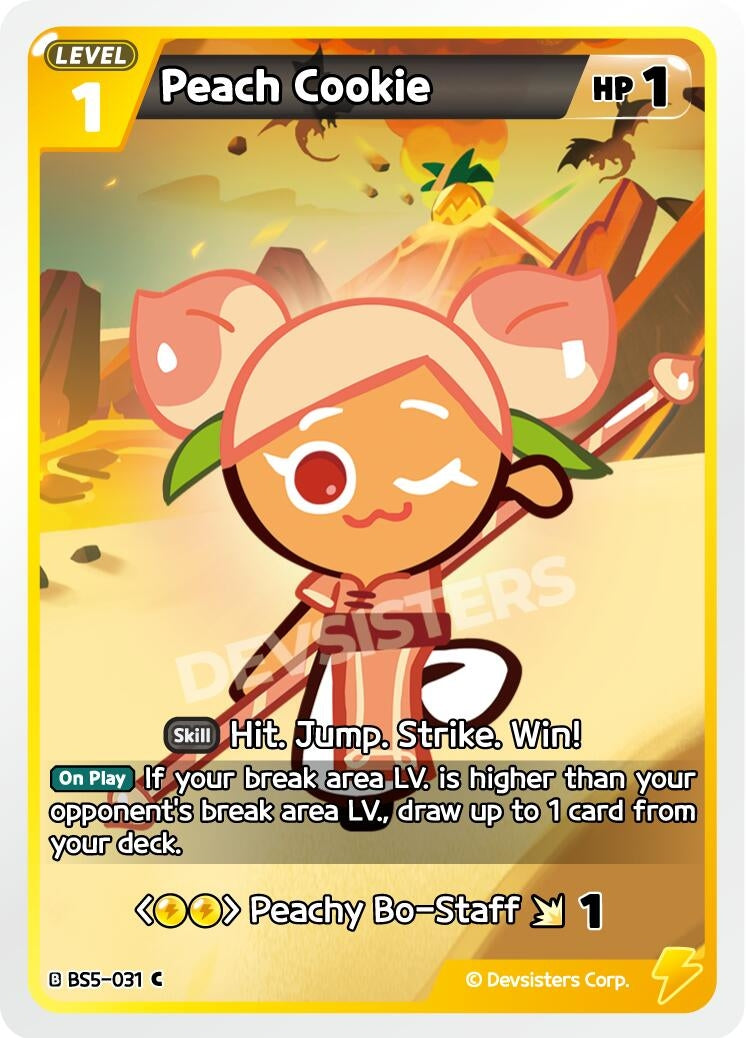 Image for Peach Cookie (BS5-031) [Arena of Glory] - CookieRun: Braverse TCG