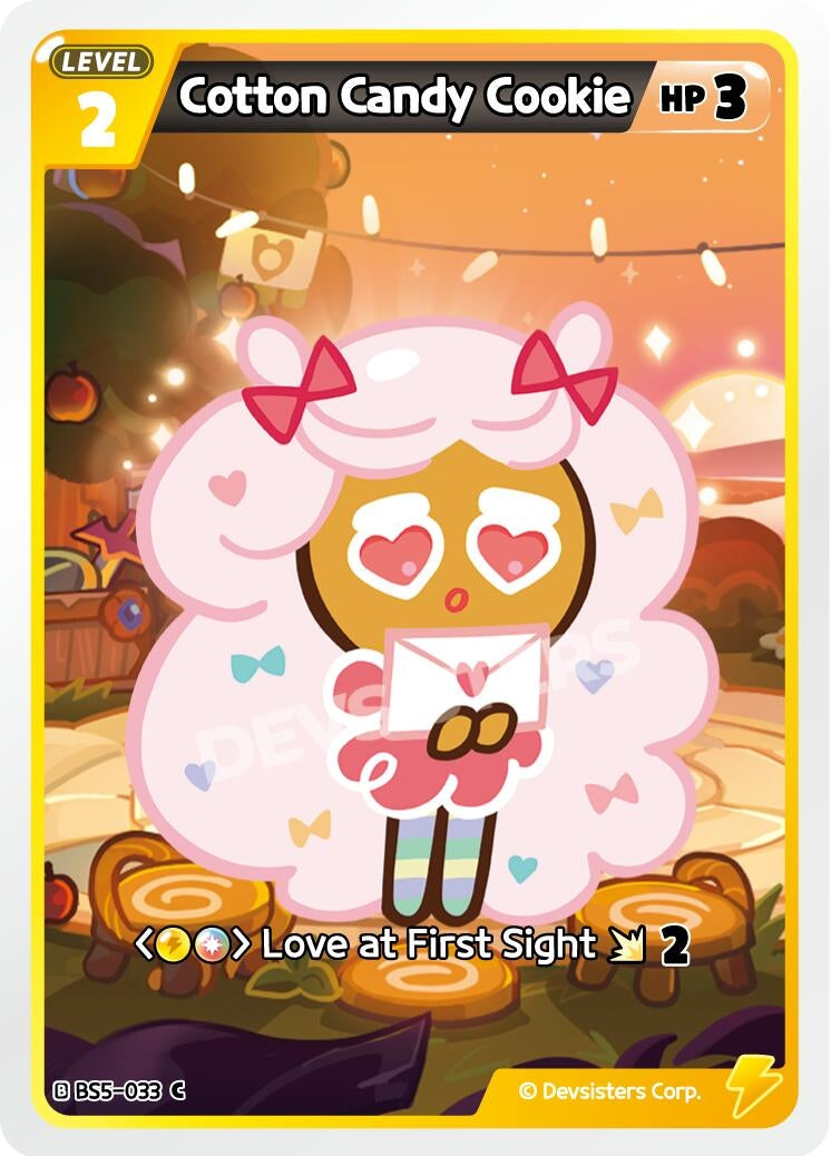 Image for Cotton Candy Cookie (033) (BS5-033) [Arena of Glory] - CookieRun: Braverse TCG