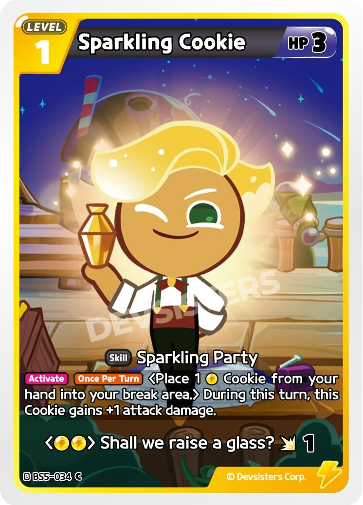 Image for Sparkling Cookie (BS5-034) [Arena of Glory] - CookieRun: Braverse TCG
