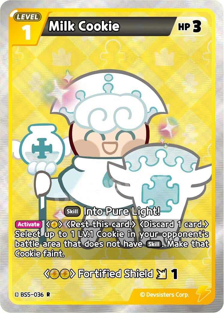 Image for Milk Cookie (036) (BS5-036) [Arena of Glory] - CookieRun: Braverse TCG
