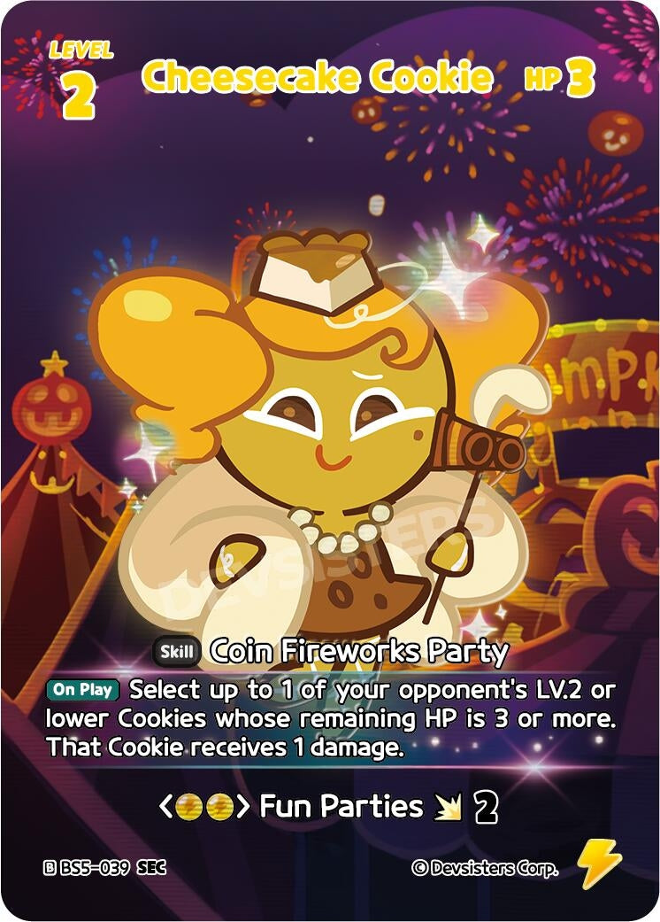 Image for Cheesecake Cookie (SEC) (BS5-039) [Arena of Glory] - CookieRun: Braverse TCG