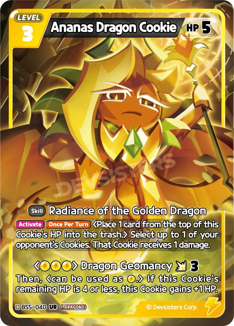 Image for Ananas Dragon Cookie (BS5-040) [Arena of Glory] - CookieRun: Braverse TCG