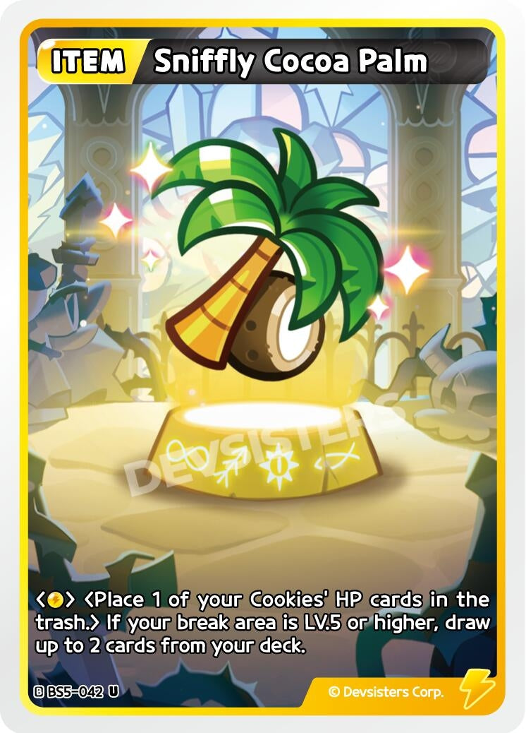 Image for Sniffly Cocoa Palm (BS5-042) [Arena of Glory] - CookieRun: Braverse TCG