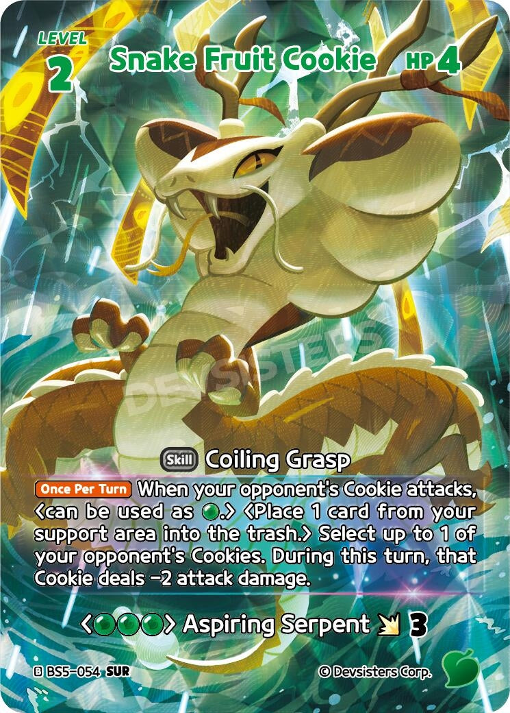 Image for Snake Fruit Cookie (SUR) (BS5-054) [Arena of Glory] - CookieRun: Braverse TCG