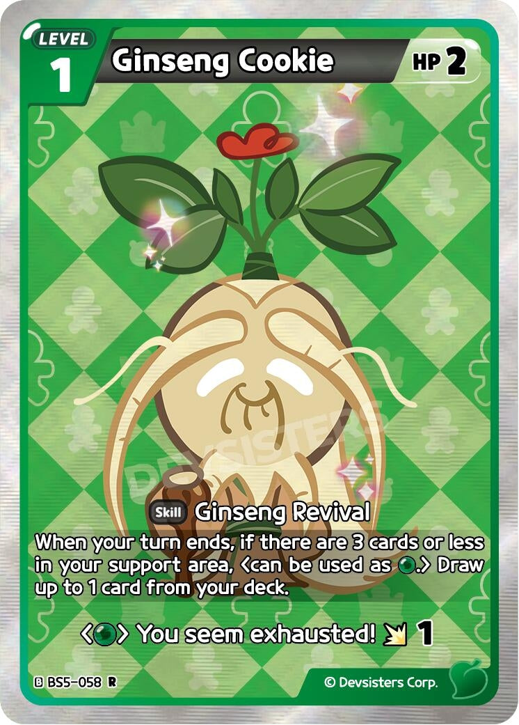 Image for Ginseng Cookie (BS5-058) [Arena of Glory] - CookieRun: Braverse TCG