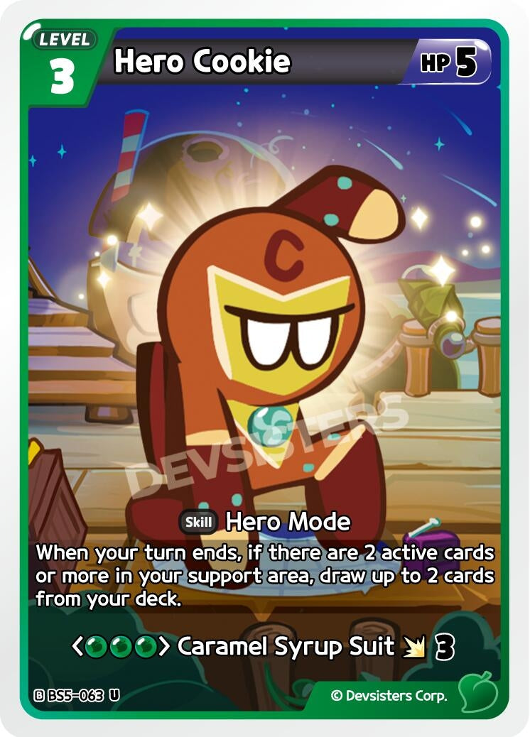 Image for Hero Cookie (BS5-063) [Arena of Glory] - CookieRun: Braverse TCG