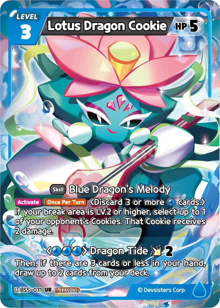 Image for Lotus Dragon Cookie (BS5-071) [Arena of Glory] - CookieRun: Braverse TCG