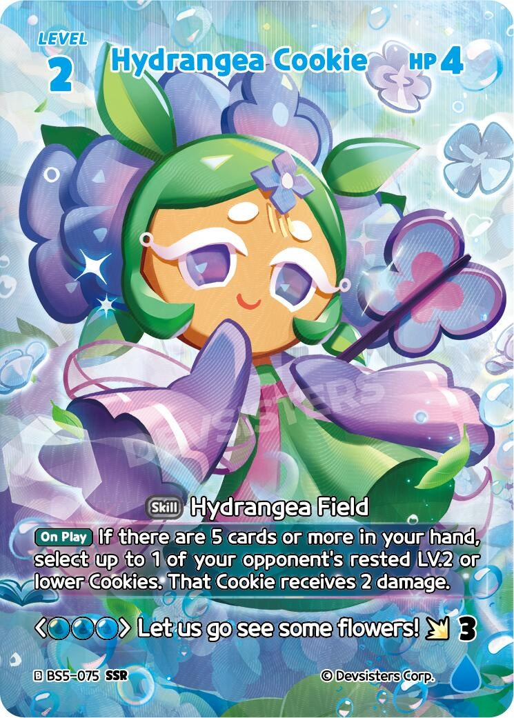 Image for Hydrangea Cookie (SSR) (BS5-075) [Arena of Glory] - CookieRun: Braverse TCG
