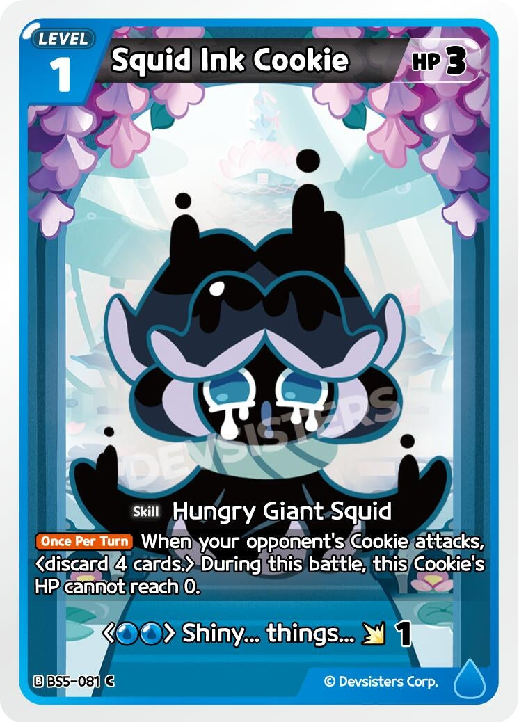 Image for Squid Ink Cookie (BS5-081) [Arena of Glory] - CookieRun: Braverse TCG