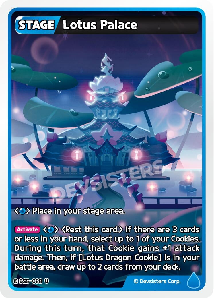 Image for Lotus Palace (BS5-088) [Arena of Glory] - CookieRun: Braverse TCG