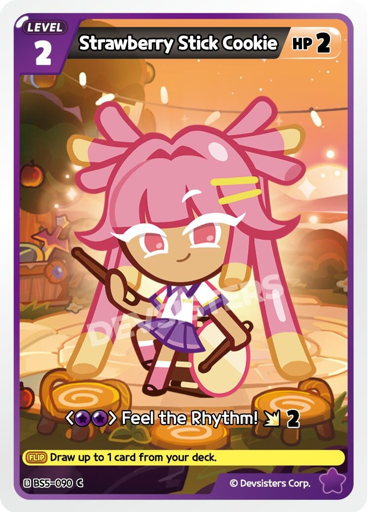 Image for Strawberry Stick Cookie (090) (BS5-090) [Arena of Glory] - CookieRun: Braverse TCG