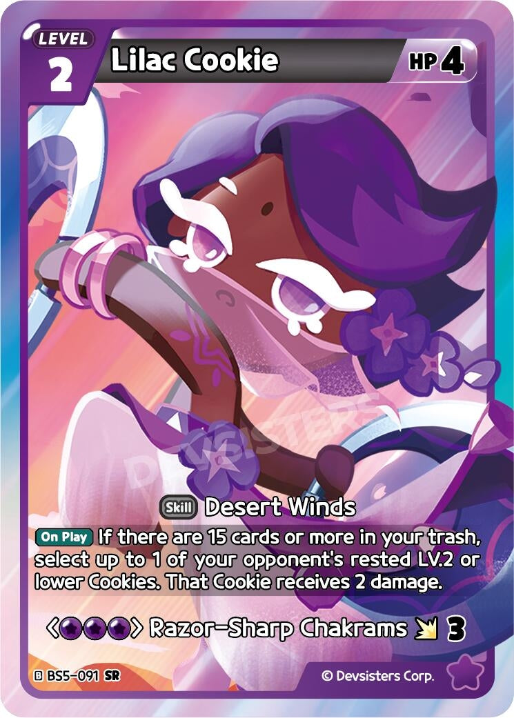 Image for Lilac Cookie (BS5-091) [Arena of Glory] - CookieRun: Braverse TCG